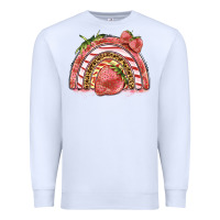 White strawberry rainbow Premium Sweatshirt - BarkalooDesign