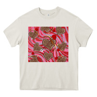Cream valentine's day hearts bow and arrow Heavy Core Tee - RanaPortraitStore