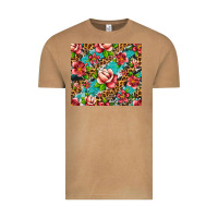 Vintage Camel tropical flowers Vintage Tee - Artiststas