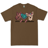 Cacao peace love chihuahua Premium Tee - RanaPortraitStore