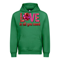 Emerald Love is all you need Valentine's Day Urban Hoodie - HowdyJamesFarm