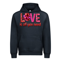 Navy Love is all you need Valentine's Day Urban Hoodie - HowdyJamesFarm