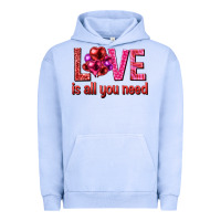 Pigment Grape Ice Love is all you need Valentine's Day Urban Hoodie - HowdyJamesFarm