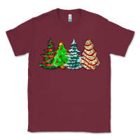 Burgundy Christmas tree cakes and Christmas trees  ado Classic Tee - AdoDesignShop