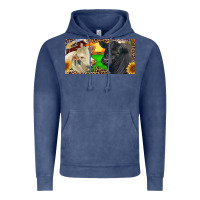 Charolais Bull And Black Angus Bull With Farm Vintage Hoodie | Teevron