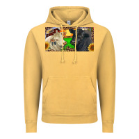 Vintage Mustard Charolais Bull And Black Angus Bull With Farm Vintage Hoodie - RanaPortraitStore