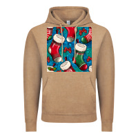 Vintage Coffee christmas socks seamless pattern Vintage Hoodie - BundleAndBundleShop