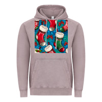 Vintage Zinc christmas socks seamless pattern Vintage Hoodie - BundleAndBundleShop