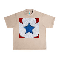 French Oak Glitter 4th Of July Seamless Pattern Urban Heavy Tee - BundleAndBundleShop
