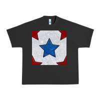 Pigment Black Glitter 4th Of July Seamless Pattern Urban Heavy Tee - BundleAndBundleShop