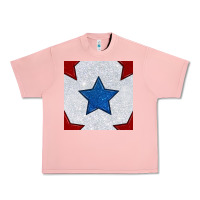 Salmon Glitter 4th Of July Seamless Pattern Urban Heavy Tee - BundleAndBundleShop