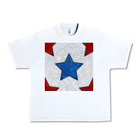 White Glitter 4th Of July Seamless Pattern Urban Heavy Tee - BundleAndBundleShop