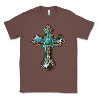 Chestnut western cross Classic Tee - BarkalooDesign