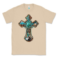 Mushroom western cross Classic Tee - BarkalooDesign
