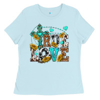 Baby Blue true love Ladies Tee - texasbilliewilder