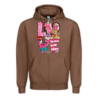 Chestnut love valentines day Zipper Hoodie - NancyCooperArtShop
