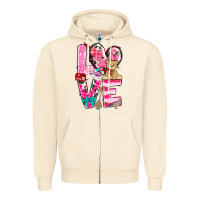 Sandshell love valentines day Zipper Hoodie - NancyCooperArtShop