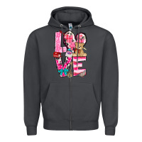 Smoke love valentines day Zipper Hoodie - NancyCooperArtShop