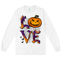 White Love Halloween Long Sleeve Tee - Jasminsmagicworld