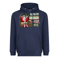 Navy It's The Present For Me Heavyweight Hoodie - SublimationCraftShop