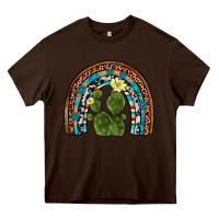 Chocolate Brown cactus gemstone rainbow Heavy Core Tee - Artiststas