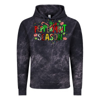 Cloud Black peppermint season Vintage Hoodie - AdoDesignShop