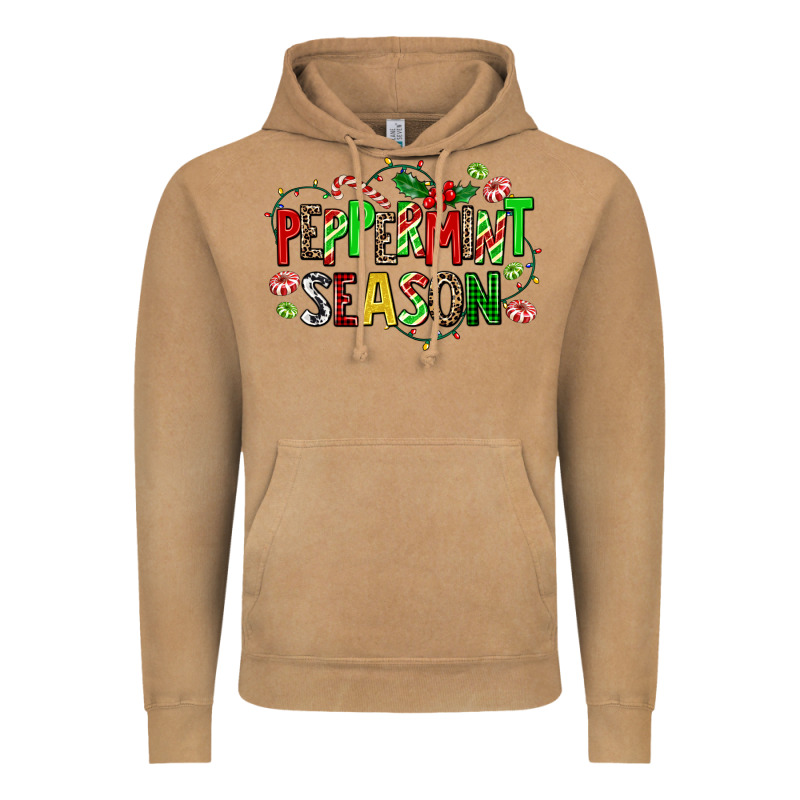 Peppermint Season Vintage Hoodie by AdoDesignShop | Teevron