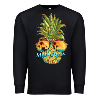Black pineapple summer Premium Sweatshirt - BarkalooDesign