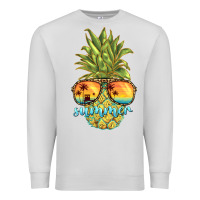 Dove Grey pineapple summer Premium Sweatshirt - BarkalooDesign