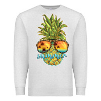 Oatmeal Heather pineapple summer Premium Sweatshirt - BarkalooDesign