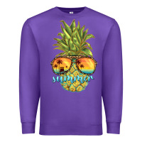 Purple pineapple summer Premium Sweatshirt - BarkalooDesign
