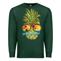 Sports Green pineapple summer Premium Sweatshirt - BarkalooDesign