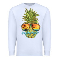White pineapple summer Premium Sweatshirt - BarkalooDesign
