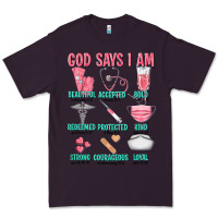 Plum god says i am Premium Tee - texasbilliewilder