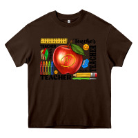 Chocolate Brown teacher Heavy Core Tee - texasbilliewilder