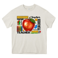 Cream teacher Heavy Core Tee - texasbilliewilder