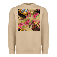 Mushroom trencher chain seamless pattern Heavyweight Sweatshirt - BundleAndBundleShop