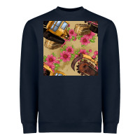 Navy trencher chain seamless pattern Heavyweight Sweatshirt - BundleAndBundleShop