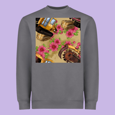 Trencher Chain Seamless Pattern Heavyweight Sweatshirt Designed By Bundleandbundleshop