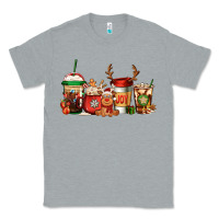 Heather Grey Reindeer Christmas Coffee Cups Classic Tee - Jasminsmagicworld