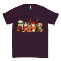 Plum Reindeer Christmas Coffee Cups Classic Tee - Jasminsmagicworld