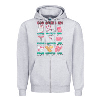 Heather Grey god says i am nurse Zipper Hoodie - MaliasSmallBusiness
