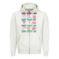 Oatmeal Heather god says i am nurse Zipper Hoodie - MaliasSmallBusiness