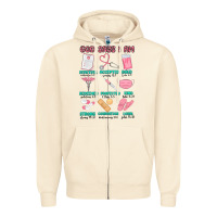 Sandshell god says i am nurse Zipper Hoodie - MaliasSmallBusiness