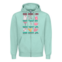 Seafoam god says i am nurse Zipper Hoodie - MaliasSmallBusiness