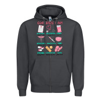 Smoke god says i am nurse Zipper Hoodie - MaliasSmallBusiness