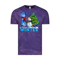 Cloud Purple first winter with snowman Vintage Tee - AdoDesignShop