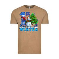 Vintage Coffee first winter with snowman Vintage Tee - AdoDesignShop