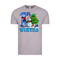 Vintage Zinc first winter with snowman Vintage Tee - AdoDesignShop
