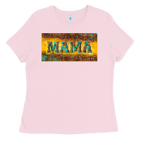 Bubblegum Pink Mama with gemstone Ladies Tee - RanaPortraitStore